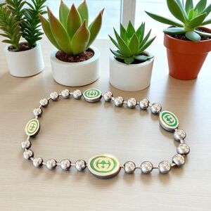 Gucci
Enamel Double G Station Bracelet